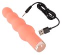 Peachy Mini Wibrator Koralikowy 10 Trybow Wibracji Pomarańczowy 16,5 cm