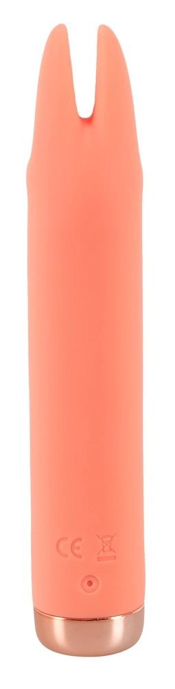 Peachy Mini - Wibrujący model intymny z elastycznymi uszami, pomarańczowy Peachy Mini - Wibrujący model intymny z elastycznymi uszami, pomarańczowy