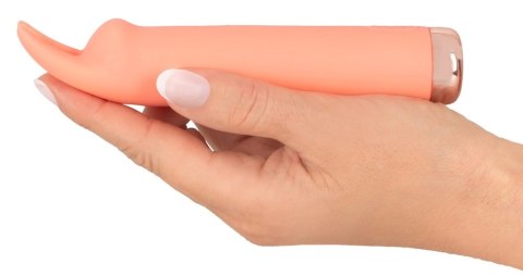 Peachy Mini - Wibrujący model intymny z elastycznymi uszami, pomarańczowy Peachy Mini - Wibrujący model intymny z elastycznymi uszami, pomarańczowy