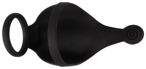 Rebel Cock Ring RC Ball - silikonowy pierścień z masażerem jąder, czarny Rebel Cock Ring RC Ball - silikonowy pierścień z masażerem jąder, czarny