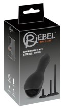 Rebel Model Intymny Czarny 10 Trybow + 3 Wkładki Rozszerzające