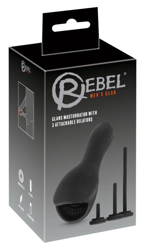 Rebel Model Intymny Czarny 10 Trybow + 3 Wkładki Rozszerzające Rebel Model Intymny Czarny 10 Trybow + 3 Wkładki Rozszerzające