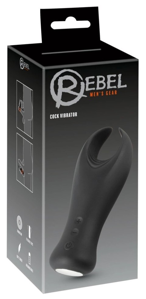 Rebel Model Intymny z 10 trybami wibracji, silikonowy, czarny Rebel Model Intymny z 10 trybami wibracji, silikonowy, czarny