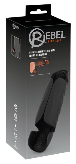 Rebel Penis Trainer 3-punktowy - Intymny trenażer z 3 silnikami, silikon