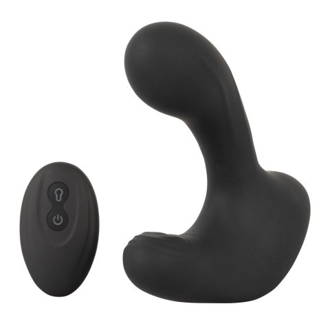 Rebel RC Butt Plug silikonowy, 3 funkcje, z pilotem, czarny, 14,2 cm Rebel RC Butt Plug silikonowy, 3 funkcje, z pilotem, czarny, 14,2 cm