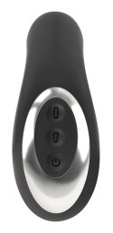 Rebel RC Butt Plug silikonowy, 3 funkcje, z pilotem, czarny, 14,2 cm