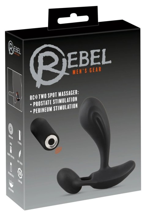 Rebel RC Two Spot Massager silikonowy masażer z pilotem, 11 cm Rebel RC Two Spot Massager silikonowy masażer z pilotem, 11 cm