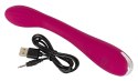 Sweet Smile G-Spot Violet - Wibrator zakrzywiony, 12 trybow, 20 cm