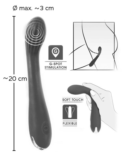 Sweet Smile G-Spot Violet - Wibrator zakrzywiony, 12 trybow, 20 cm Sweet Smile G-Spot Violet - Wibrator zakrzywiony, 12 trybow, 20 cm