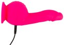Sweet Smile Powerful Vibrator 19 cm przyssawka, silikon rożowy