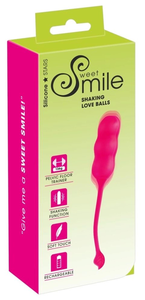 Sweet Smile Shaking Love Balls silikonowe kulki treningowe 136g ładowalne Sweet Smile Shaking Love Balls silikonowe kulki treningowe 136g ładowalne