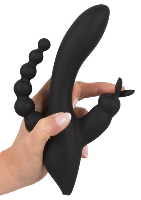 Sweet Smile Triple Stimulator - Model z 7 Trybami Wibracji, Fioletowy Sweet Smile Triple Stimulator - Model z 7 Trybami Wibracji, Fioletowy