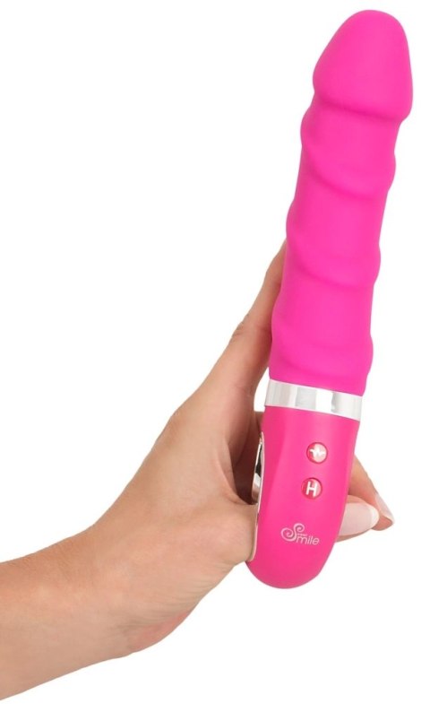 Sweet Smile Wibrator Warming Soft rożowy z funkcją grzania 22,8 cm Sweet Smile Wibrator Warming Soft rożowy z funkcją grzania 22,8 cm