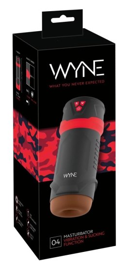 WYNE 04 Maszyna Intymna Ssanie i Wibracje 10 Trybow USB 23,7 cm