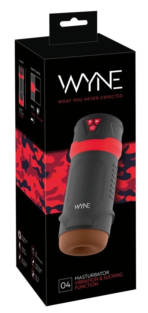 WYNE 04 Maszyna Intymna Ssanie i Wibracje 10 Trybow USB 23,7 cm WYNE 04 Maszyna Intymna Ssanie i Wibracje 10 Trybow USB 23,7 cm