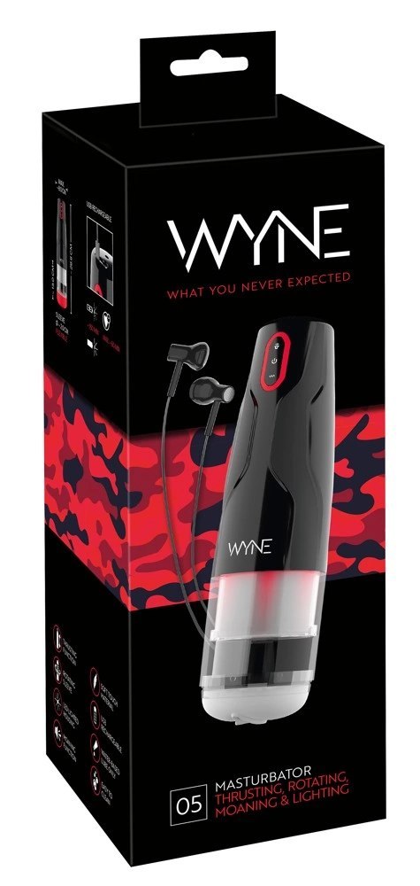 WYNE Model 05 - Automatyczna maszyna intymna z dźwiękiem LED 28,8 cm WYNE Model 05 - Automatyczna maszyna intymna z dźwiękiem LED 28,8 cm