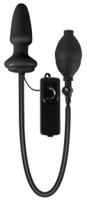You2Toys Korek z pompką i wibracjami, lateksowy, czarny, 12 cm