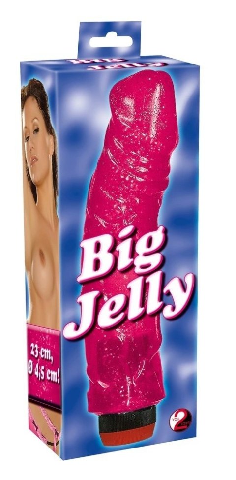 You2Toys Vibrator Jelly Large Rożowy 23 cm elastyczny model You2Toys Vibrator Jelly Large Rożowy 23 cm elastyczny model