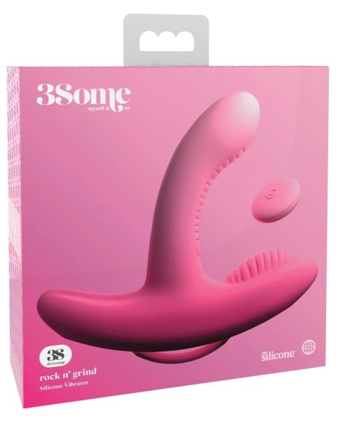 3some Double Stimulation Vibrator 17 cm silikonowy, 10 trybow, USB 3some Double Stimulation Vibrator 17 cm silikonowy, 10 trybow, USB