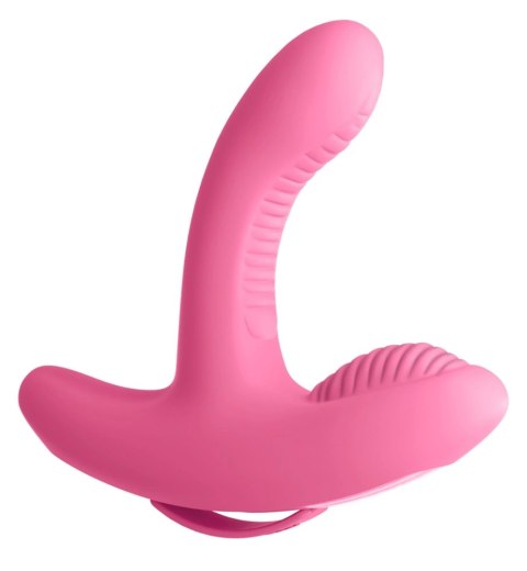 3some Double Stimulation Vibrator 17 cm silikonowy, 10 trybow, USB 3some Double Stimulation Vibrator 17 cm silikonowy, 10 trybow, USB
