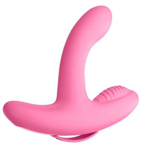 3some Double Stimulation Vibrator 17 cm silikonowy, 10 trybow, USB 3some Double Stimulation Vibrator 17 cm silikonowy, 10 trybow, USB