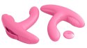 3some Double Stimulation Vibrator 17 cm silikonowy, 10 trybow, USB