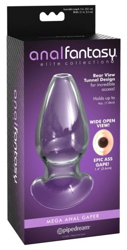 Anal Fantasy Hollow Plug Glass Tunelowy Korek Szklany 12,2 cm