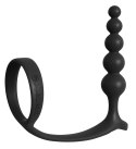 Anal Fantasy Kulowy korek z pierścieniem silikonowy 12 cm czarny