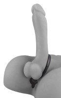 Anal Fantasy Kulowy korek z pierścieniem silikonowy 12 cm czarny