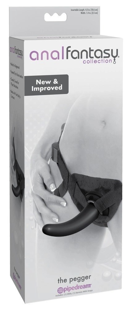 Anal Fantasy Strap-On Uprząż z wyjmowanym elementem 12cm czarna Anal Fantasy Strap-On Uprząż z wyjmowanym elementem 12cm czarna