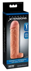 Fantasy X-Tensions System intymny wydłużający +2,5cm cielisty 17,7cm