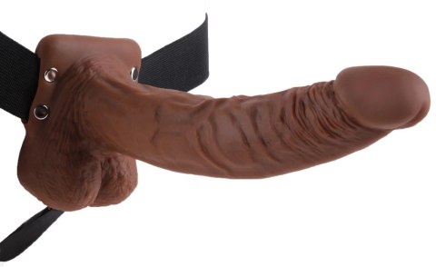 Fetish Fantasy Series Strap-On System ciemny, zakrzywiony, 24 cm Fetish Fantasy Series Strap-On System ciemny, zakrzywiony, 24 cm