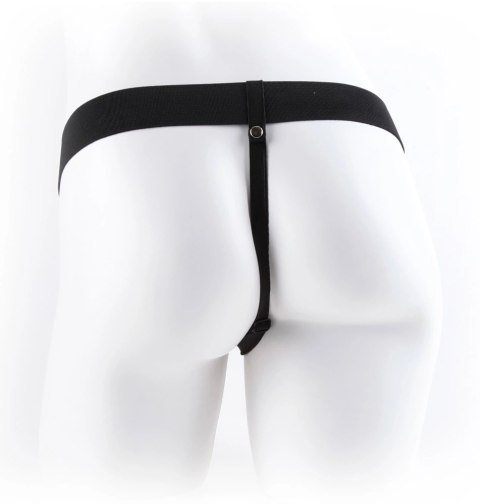 Fetish Fantasy Series Strap-On System ciemny, zakrzywiony, 24 cm Fetish Fantasy Series Strap-On System ciemny, zakrzywiony, 24 cm
