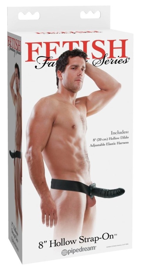 Fetish Fantasy Series Uprząż z anatomiczną nakładką 20 cm czarna Fetish Fantasy Series Uprząż z anatomiczną nakładką 20 cm czarna