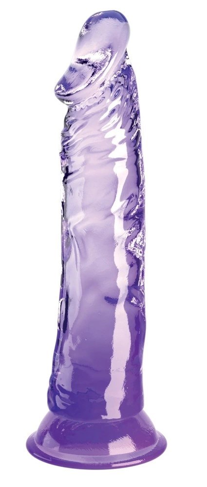 King Cock Clear model 8" - przezroczysty fioletowy z przyssawką 21,8 cm King Cock Clear model 8" - przezroczysty fioletowy z przyssawką 21,8 cm