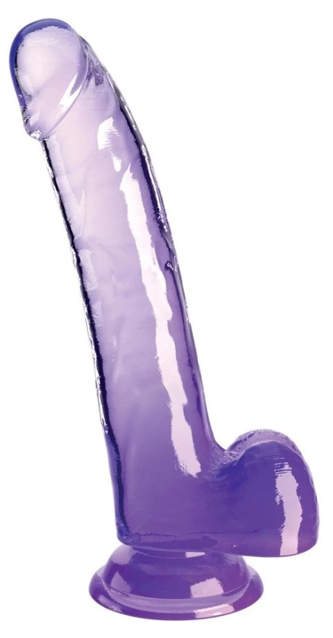 King Cock Clear model 9" z przyssawką fioletowy przezroczysty 24,8 cm King Cock Clear model 9" z przyssawką fioletowy przezroczysty 24,8 cm