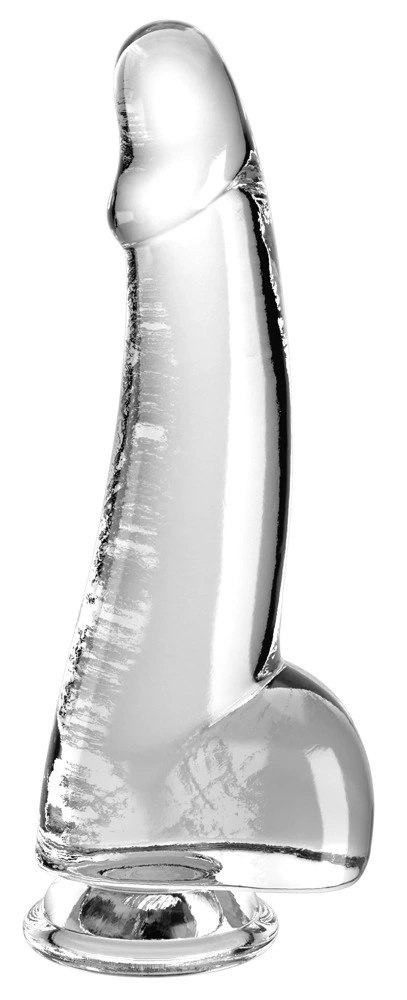 King Cock Clear model zakrzywiony z przyssawką przezroczysty 19 cm King Cock Clear model zakrzywiony z przyssawką przezroczysty 19 cm