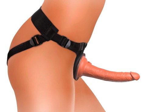King Cock Elite Comfy Body Dock zestaw uprząż + model silikonowy 18 cm ciemny King Cock Elite Comfy Body Dock zestaw uprząż + model silikonowy 18 cm ciemny