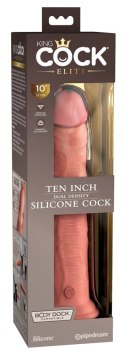 King Cock Elite Model 10" Silikonowy z Przyssawką Jasny 25 cm