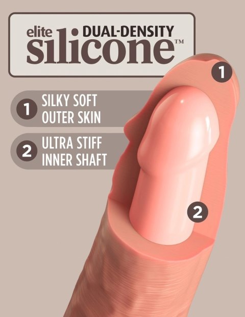 King Cock Elite Model 10" Silikonowy z Przyssawką Jasny 25 cm King Cock Elite Model 10" Silikonowy z Przyssawką Jasny 25 cm