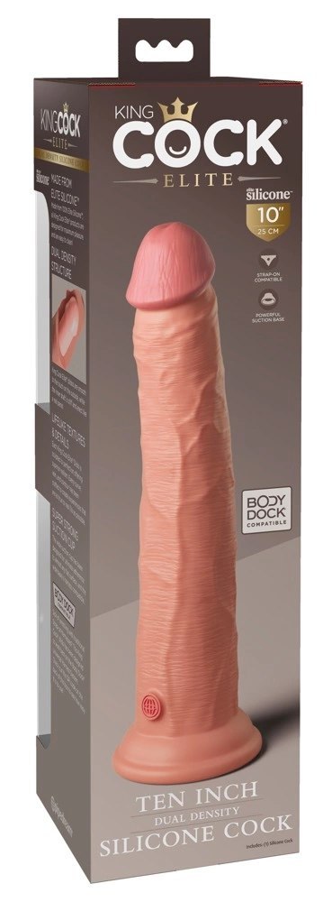 King Cock Elite Model 10" Silikonowy z Przyssawką Jasny 25 cm King Cock Elite Model 10" Silikonowy z Przyssawką Jasny 25 cm