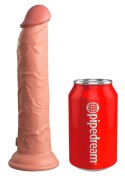 King Cock Elite Model silikonowy z przyssawką 23 cm jasny beżowy