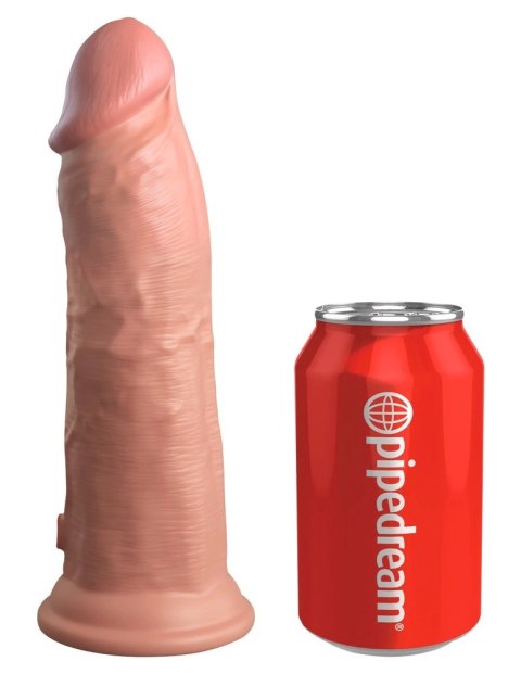 King Cock Elite Silikonowy Model Wibracyjny 20 cm z Przyssawką Jasny King Cock Elite Silikonowy Model Wibracyjny 20 cm z Przyssawką Jasny