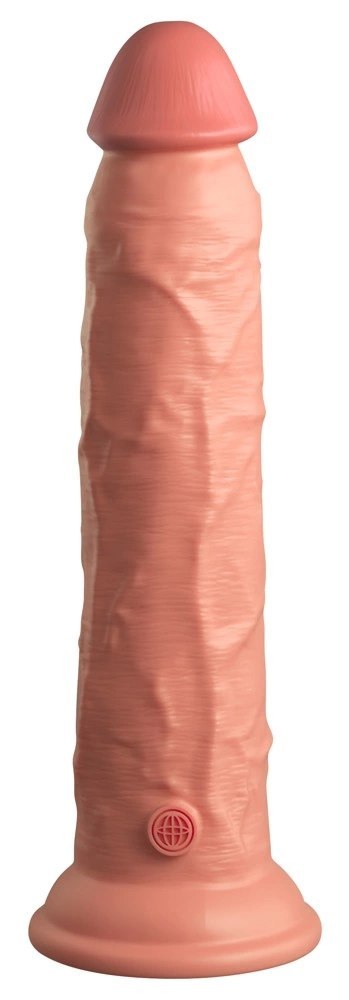 King Cock Elite Silikonowy Model Wibracyjny 23 cm z Przyssawką Pilot Ciemny King Cock Elite Silikonowy Model Wibracyjny 23 cm z Przyssawką Pilot Ciemny