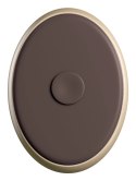 King Cock Elite Silikonowy Model Wibracyjny 23 cm z Przyssawką Pilot Ciemny