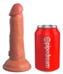 King Cock Elite silikonowy model anatomiczny 15 cm ciemny z przyssawką