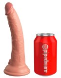 King Cock Elite silikonowy model anatomiczny z przyssawką 18 cm jasny