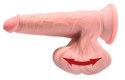 King Cock Plus Triple Density Model z Przyssawką 20 cm Jasny Beż