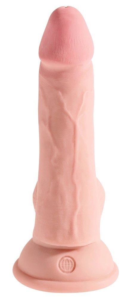 King Cock Plus model 6,5" z jądrami i przyssawką, jasny odcień skory 17 cm King Cock Plus model 6,5" z jądrami i przyssawką, jasny odcień skory 17 cm