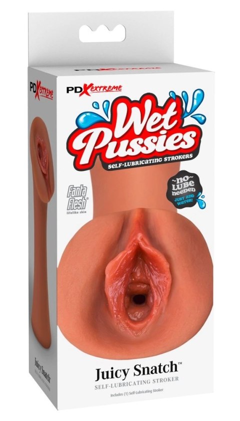 PDX Extreme Wet Pussies Juicy Snatch model ciemna skora 13,5 cm PDX Extreme Wet Pussies Juicy Snatch model ciemna skora 13,5 cm